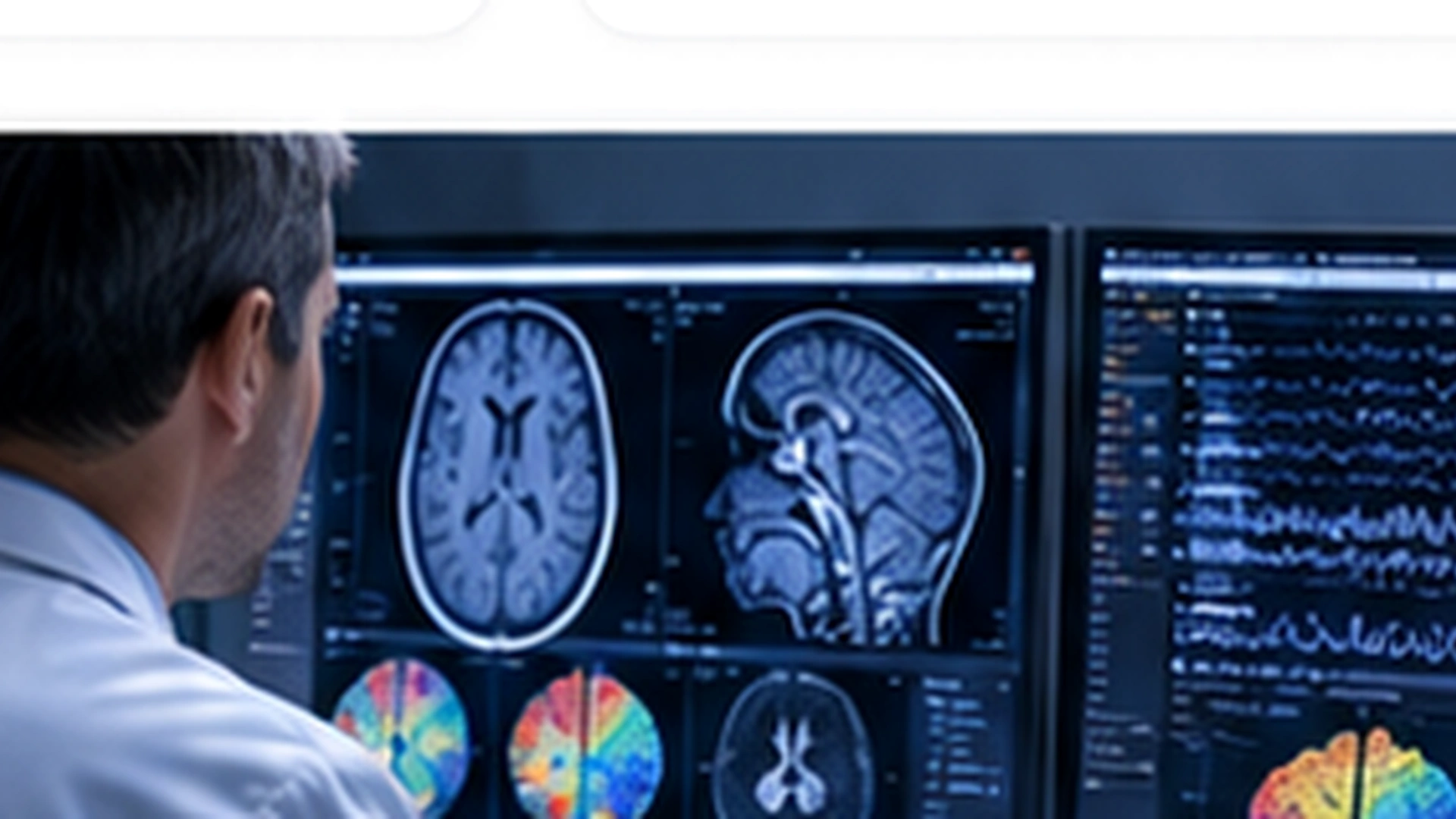 Revisión médica de estudios cerebrales y registros neurofisiológicos